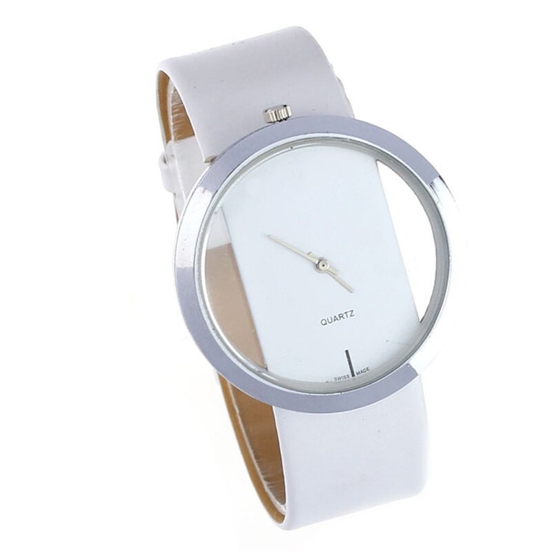 Часы Для женщин Часы прозрачным циферблатом U Палочки краткие спортивные часы Reloj Pulsera Mujer наручные Часы для Для женщин женские часы
