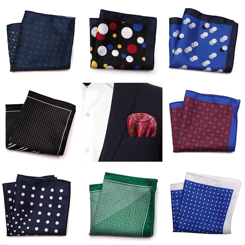 Alfaiate smith novo design de bolso quadrado, estampado com microfibra, lenço da moda com estampa de caxemira, ponto, paisley, floral, estilização, hanky