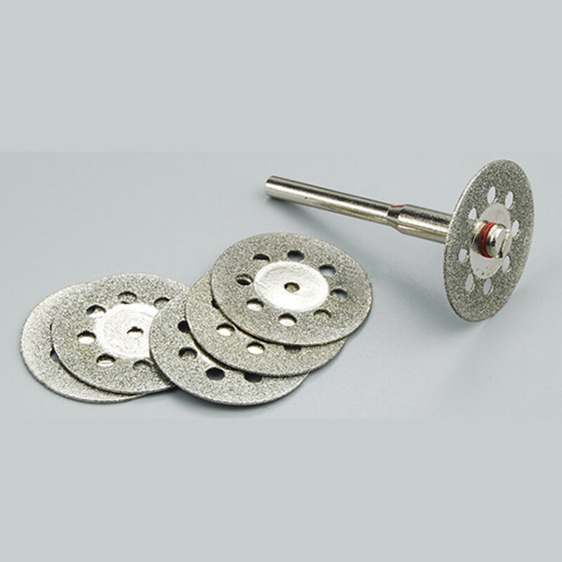 Mini rebolo de diamante, acessórios dremel, disco de corte, ferramenta rotativa, abrasivo, 5pcs, 22mm
