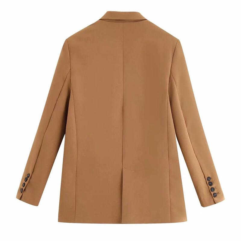 Marchied Inglaterra vintage oversize blazer de un solo botón feminino chaqueta para mujer 2019 chaquetas trajes pantalones 2 piezas conjunto