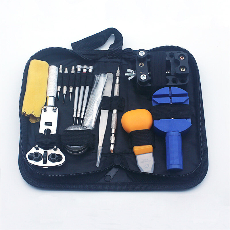 Watch Tools Watch Repair Tool Kit Set Watch Opener Link Spring Bar Remover Tools Screwdriver Set Link Pins Cleaning Cloth