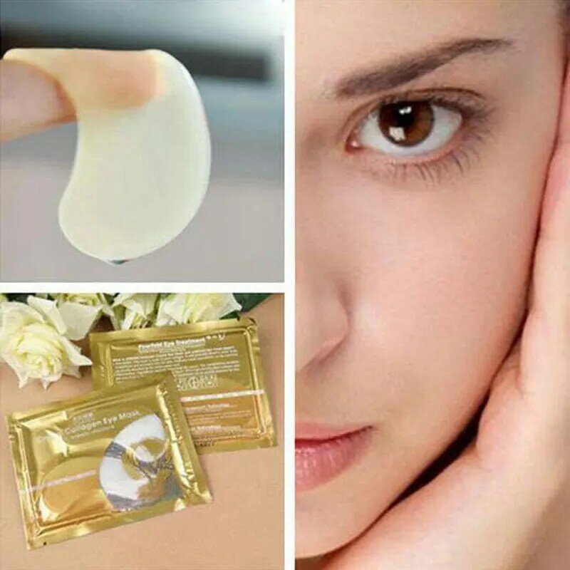 Crystal Collagen Eye Mask Patch di cristallo per gli occhi cura della pelle del viso cosmetici antirughe umidità Dark Circle Remover Eye Patch