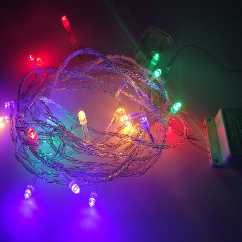 حار!! 16.5ft 5 متر 20 LED في الهواء الطلق عطلة سلسلة ضوء لعيد الميلاد شجرة مهرجان حفلة الجنية الملونة عيد الميلاد LED سلسلة أضواء
