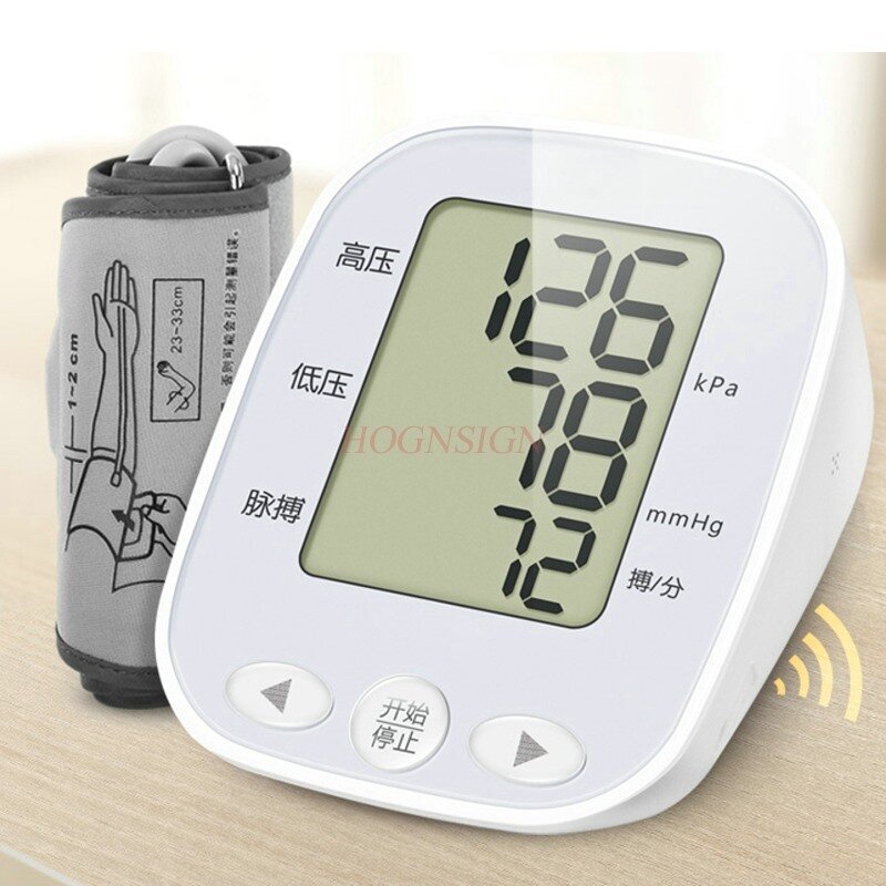 Máquina integrada de alta precisão instrumento de medição pressão arterial eletrônico automático casa idosos monitor imprensa gás