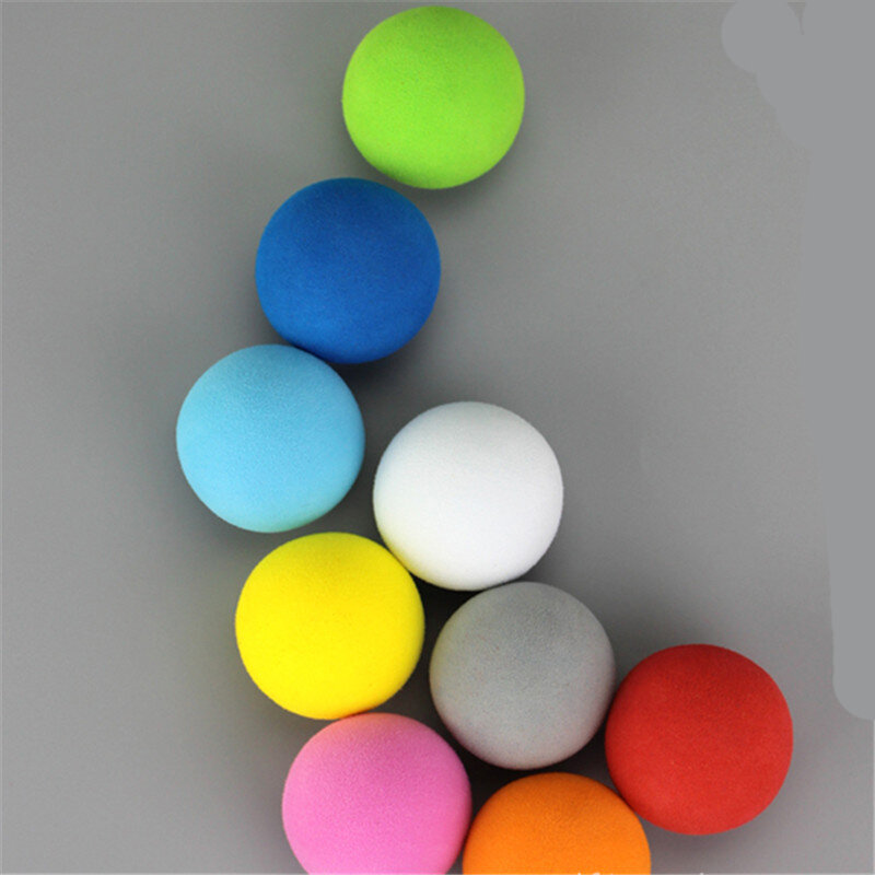 Bolas de golfe macias da espuma de eva, 10 colors, 42mm, 10pcs, para a prática ao ar livre, treinamento de tênis