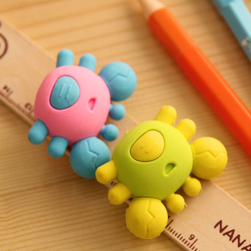 DL SY05 Korean version of the creative cute cartoon crab eraser stationery office supplies