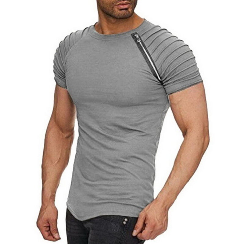 Shujin camisa masculina 2020 verão moda com capuz estilingue manga curta camiseta masculina magro masculino topos masculino mais tamanho 3xl