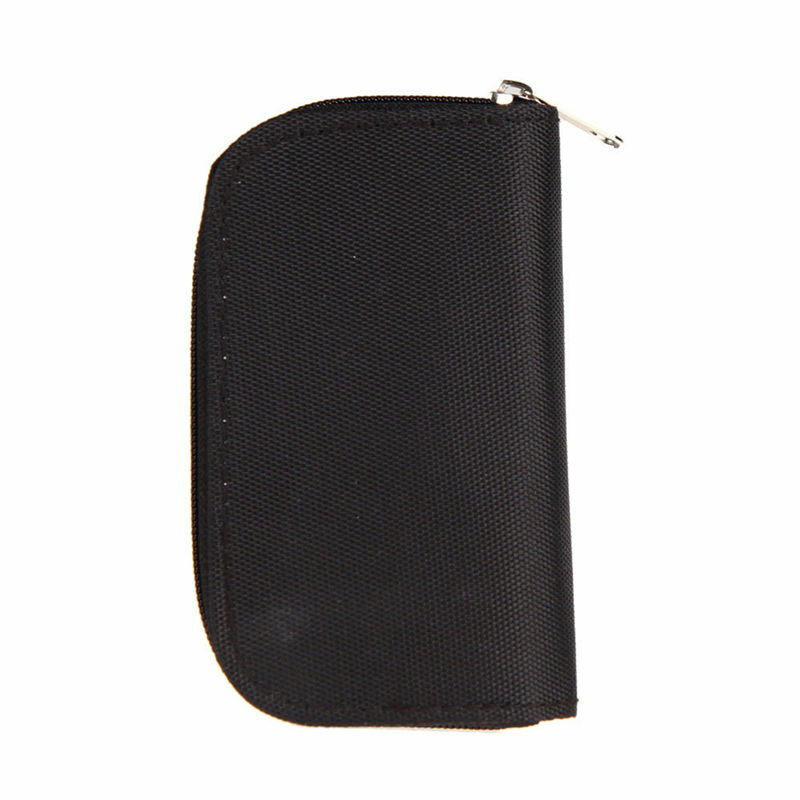 마이크로 SD XD 카드 케이스 보호대 홀더 지갑, 블랙 22 SDHC MMC CF 마이크로 SD 메모리 카드 보관 운반 지퍼 파우치 케이스, 1 개