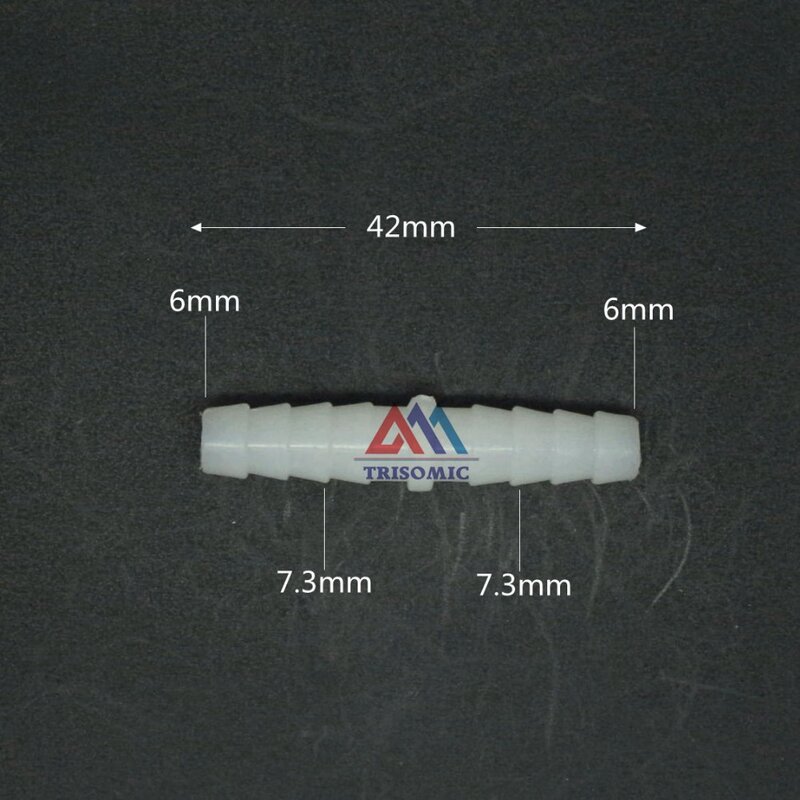 6mm Gerade Stecker Kunststoff Fitting Material PE Kunststoff Silikon Schlauch PVC Rohr Verbindung Joiner Fitting Aquarium Aquarium