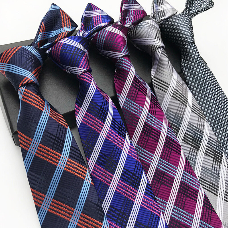 ربطة عنق كلاسيكية للرجال ، ربطة عنق مع خطوط ملونة زاهية ، نمط هندسي ، لحفلات الزفاف ، عرض خاص
