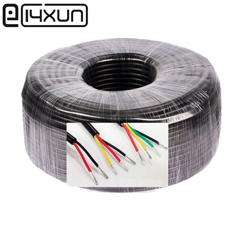 10metre 2P/3P/4P/6P Multi-core High temperature silicone wire Tinned Copper Core 15AWG 17AWG 18AWG 20AWG 22AWG 24AWG