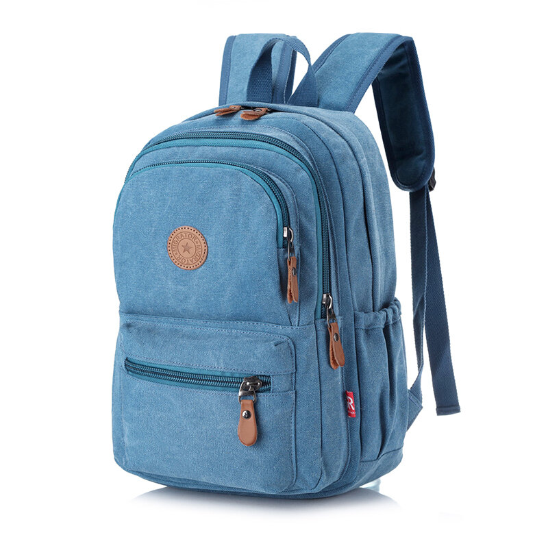 Unisex Environmental Canvas Backpack Large Capacity Computer Backpack Male Casual Travel Bag Fashion Female Shoulder Bag