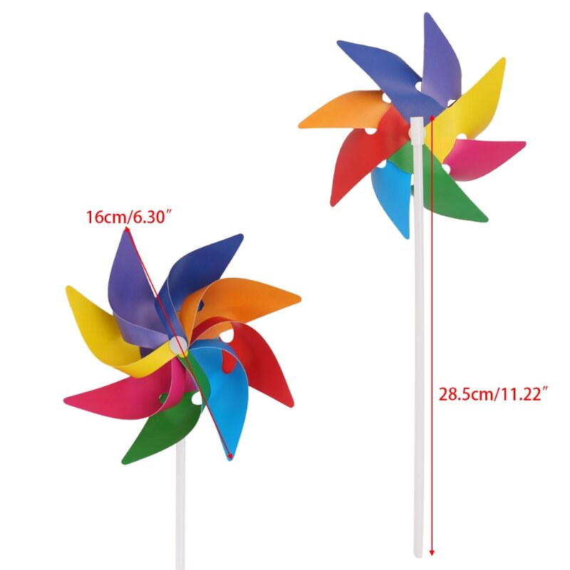 HBB Garden Yard Party Camping Windmill Wind Spinner Ornament Decoration Kids Toy New