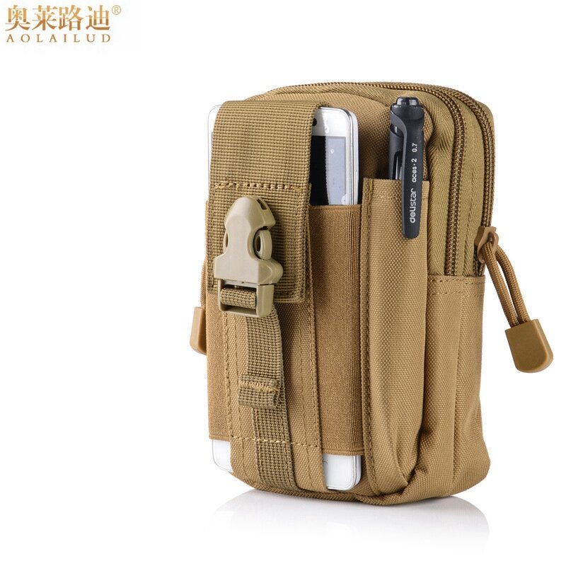 Sac de ceinture en toile imperméable pour hommes, sac à main multifonction, petit sac à main pour audipack, sac à bandoulière militaire, petit sac à main pour audiothérapeute