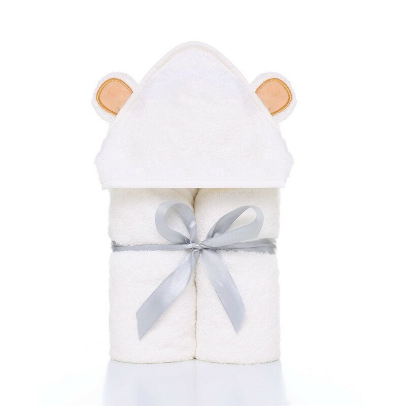 Juego de toallas de bambú orgánico para bebé, Toalla de baño con capucha Extra suave y gruesa para recién nacido, Premium