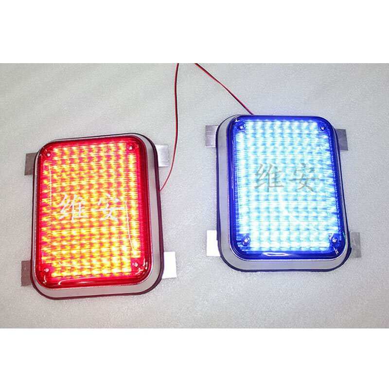 Nuevos productos, módulo LED de tráfico rojo o azul, luz solar intermitente para exteriores