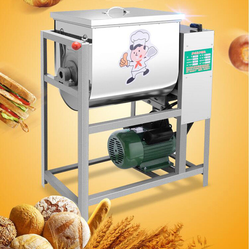 Batedeira misturadora de farinha 2200w, 220v, equipamento comercial para misturar massas, pão, massa, capacidade de 25kg, 1 peça