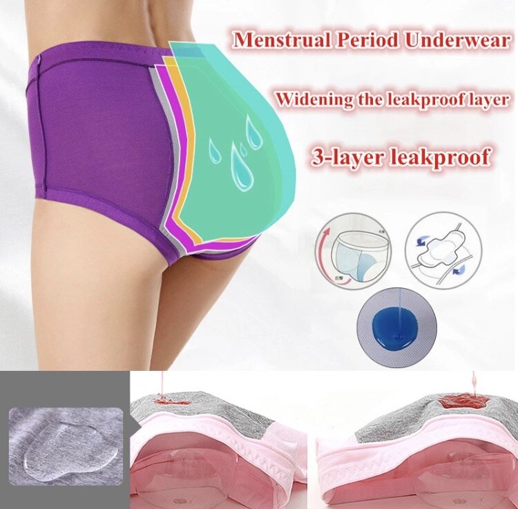 Roupa Interior Das Mulheres Calcinha Período Menstrual Período Modal Senhoras Alongar Leakproof Fisiológicas Calcinha Cuecas Femininas