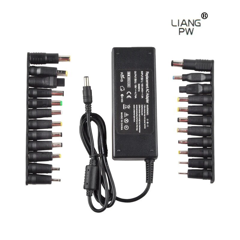 19V 4.74A 90W Laptop Universal Power Adapter Charger for Acer Asus Dell Lenovo Toshiba Samsung with 23 Tips Connectors