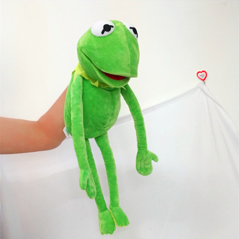 Marionnettes à main en peluche, poupée de sac à dos Kermit pour enfants, cadeaux d'anniversaire de noël