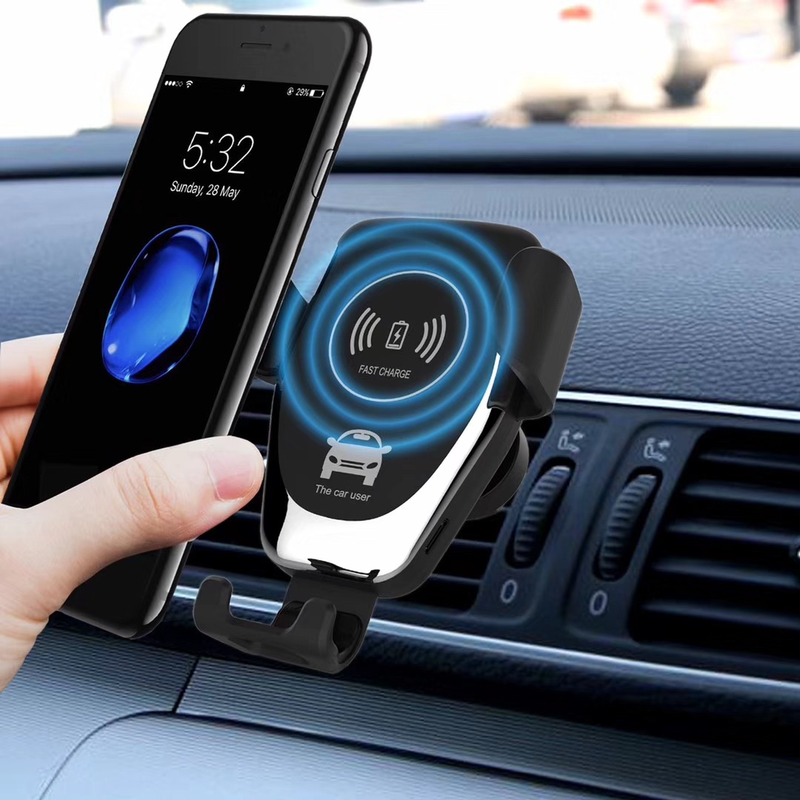 Car Mount 10W Qi Wireless Charger for IPhone XS Max X XR 8 Fast Wireless Charging Car Phone Holder for Samsung Note 9 S9