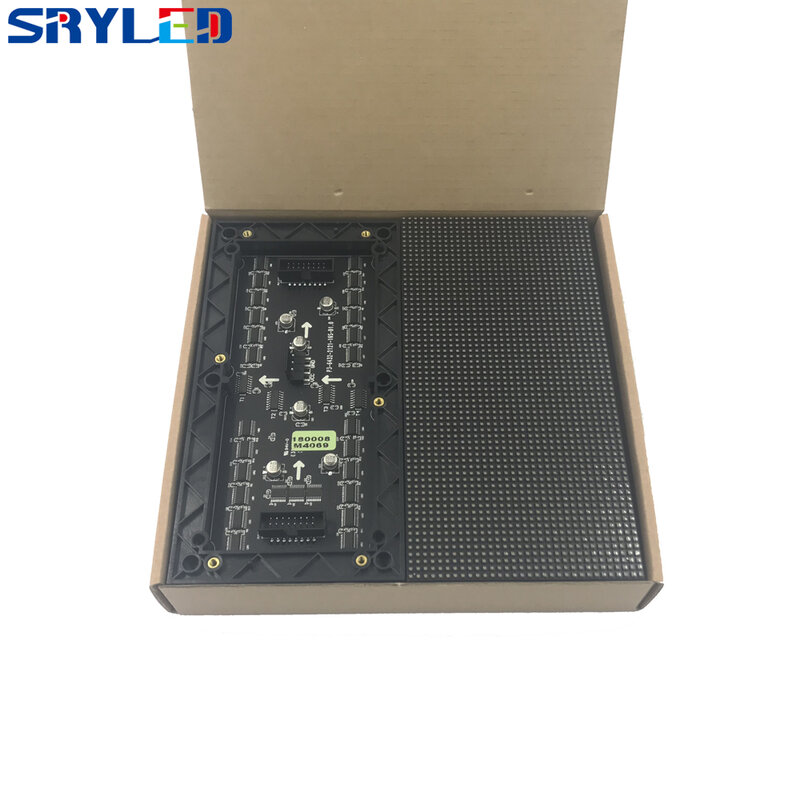 SRYLED-Panneau d'affichage LED haute définition, technologie LED intérieure, pas de pixel de 3mm, balayage 1/16, document complet, 192x96mm, 64x32pixels, 4 pièces par lot