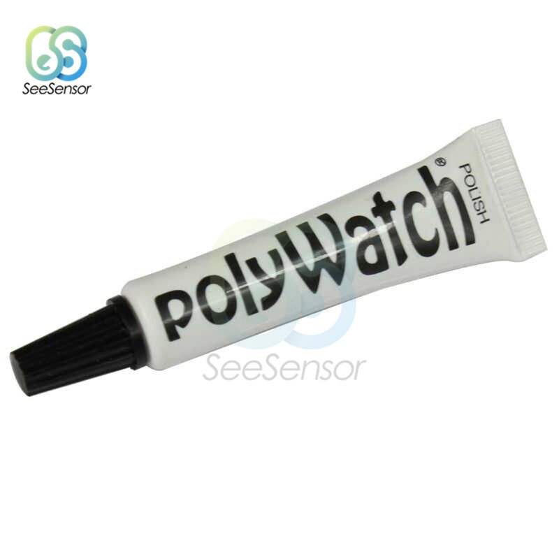 Polywatch ساعة بلاستيك ساعة أكريليك بلورات زجاج البولندية خدش مزيل نظارات إصلاح خمر 5g