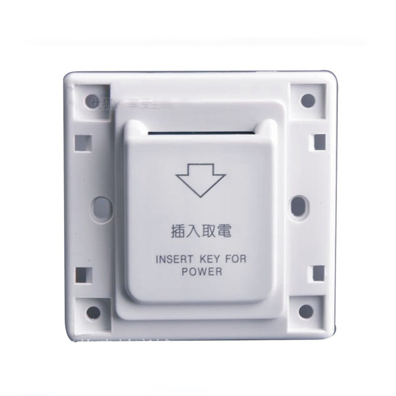 86X86mm Hotel to take power switch, power-saving switch,  AC-220V 30A  with matching card to take power