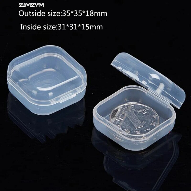 1PC New  Portable Jewelry Tool Box Container Ring Electronic Parts Screw Beads Component Storage Box