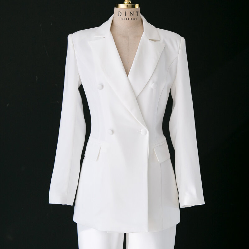 Новинка от компании Real shot для женщин Европейская и американская мода тонкий темпераментный деловой офисный повседневный костюм из двух предметов TB190313