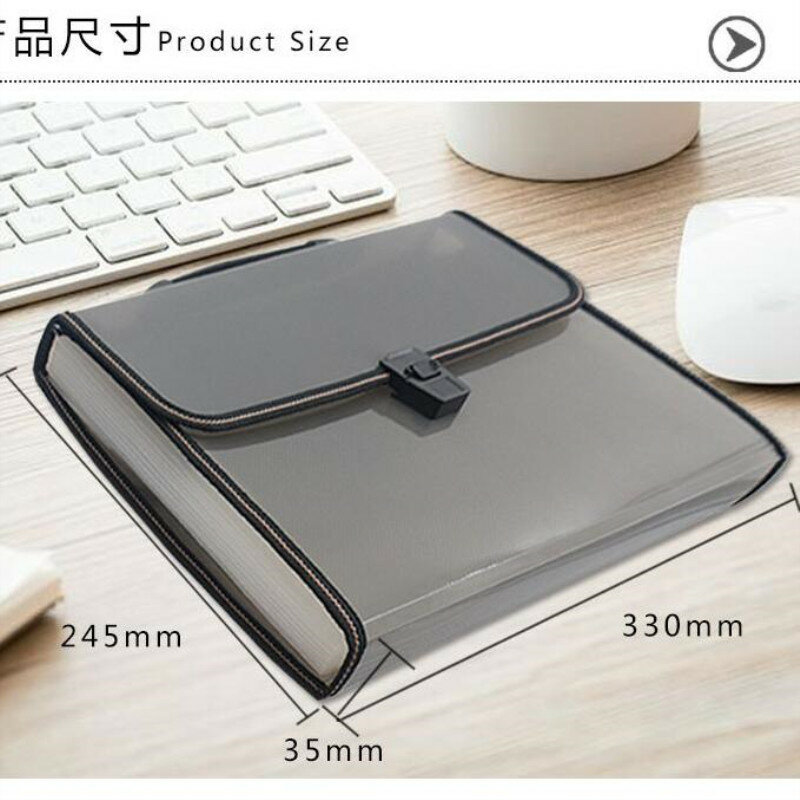 New 13 Into Document Bag Multi-layer PP Art Portable Organ Package Student Paper File Folder Information A4 Filing Storage