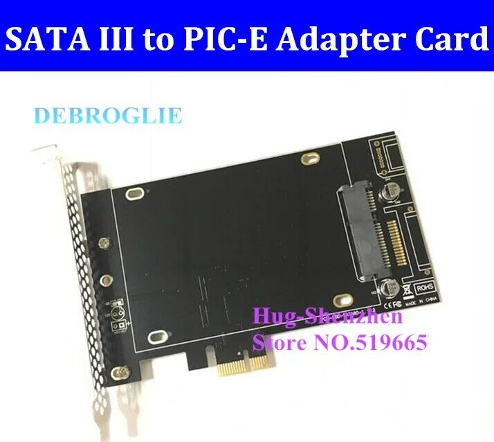 Adaptor SATA III ke PCIE SSD, kecepatan tinggi dengan port SATA III untuk MAC PRO 08-12 / OSX 10.8-10.15 / MP3.1-5.1