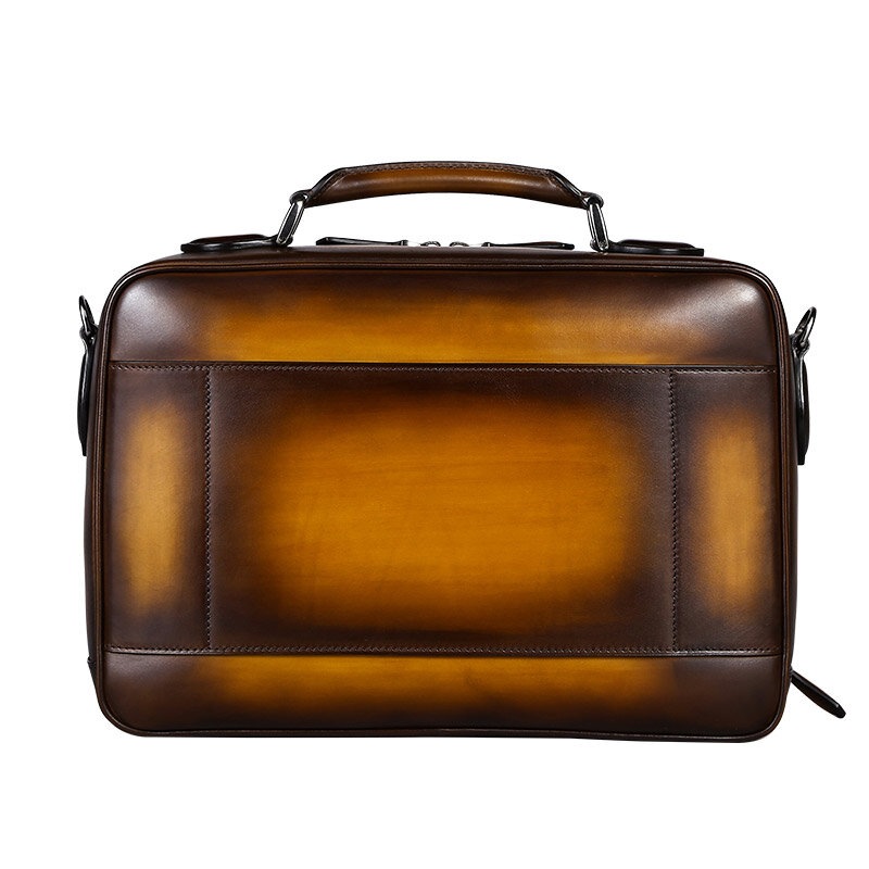 Italalcalfin-男性用レザーブリーフケース,有名なデザイナーハンドバッグ,高品質の用途,ラップトップバッグ