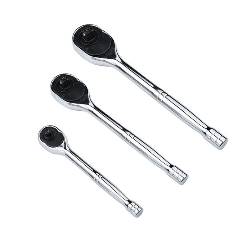 1Pc 1/4" 3/8" 1/2" High Torque Ratchet Wrench for Adapter Quick Release Square Head Spanner Socket Drive Hand Tools
