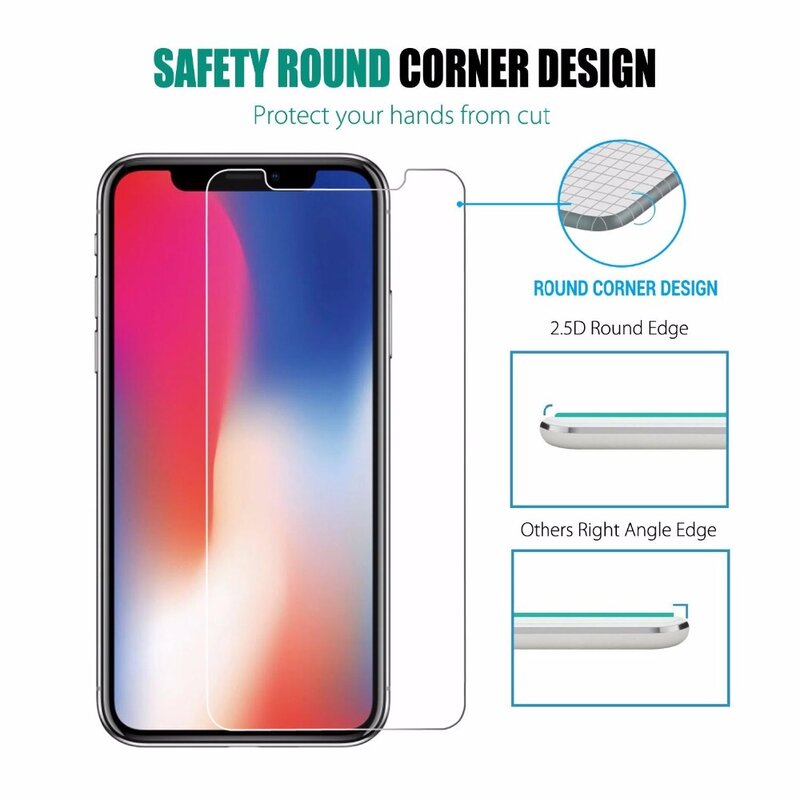9H 0.26mm Explosion-Proof Tempered Glass For iPhone X Ten 10 8 7 6 6S Plus 5 5S SE 5C 4 4S XS Max XR XS Screen Protector Film