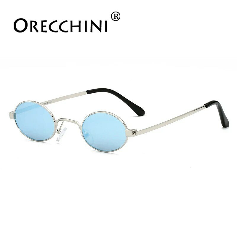 ORECCHINI Novas Mulheres estilo Ocidental Do Vintage Viagem do Design Sunglassess Metal Redondo Óculos De Sol Dos Homens gafas de sol muje UV400 MS18038