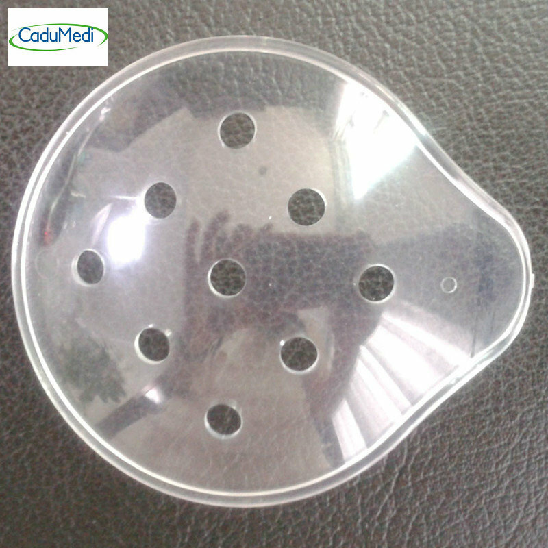 1Pcs Plastic Schoon Stofbril Medische Eye Shield Opthalmology Veiligheid Eye Shield 5.7X7Cm Transparante 9 Gaten