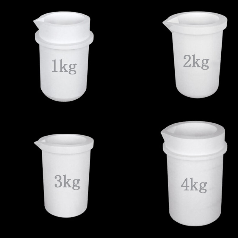 Hochtemperatur-Quarzglas-Schmelztiegel mit einer Kapazität von 1kg/2kg/4kg für Gold-und Silbers chmuck werkzeuge und-ausrüstungen