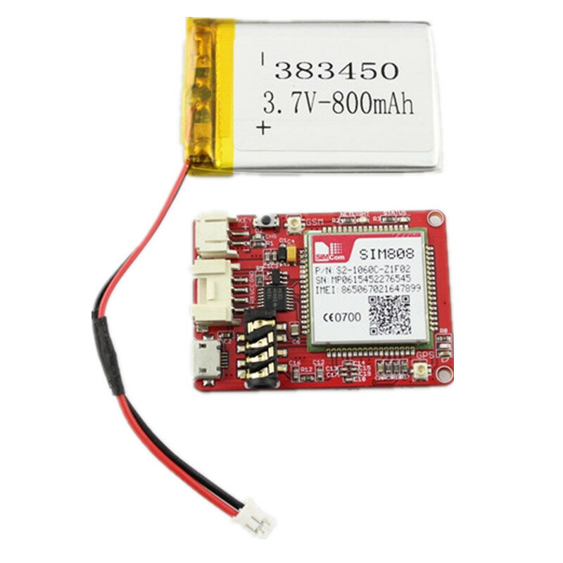 Elecrow Crowtail SIM808 модуль GPRS GSM GPS макетная плата GSM и GPS 2-в-1 Функциональный модуль с литиевой батареей 3,7 в