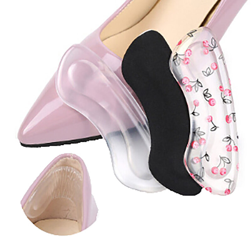 Silicone Gel Women Heel Inserts protector Foot feet Care Shoe Insert Pad Insole Cushion