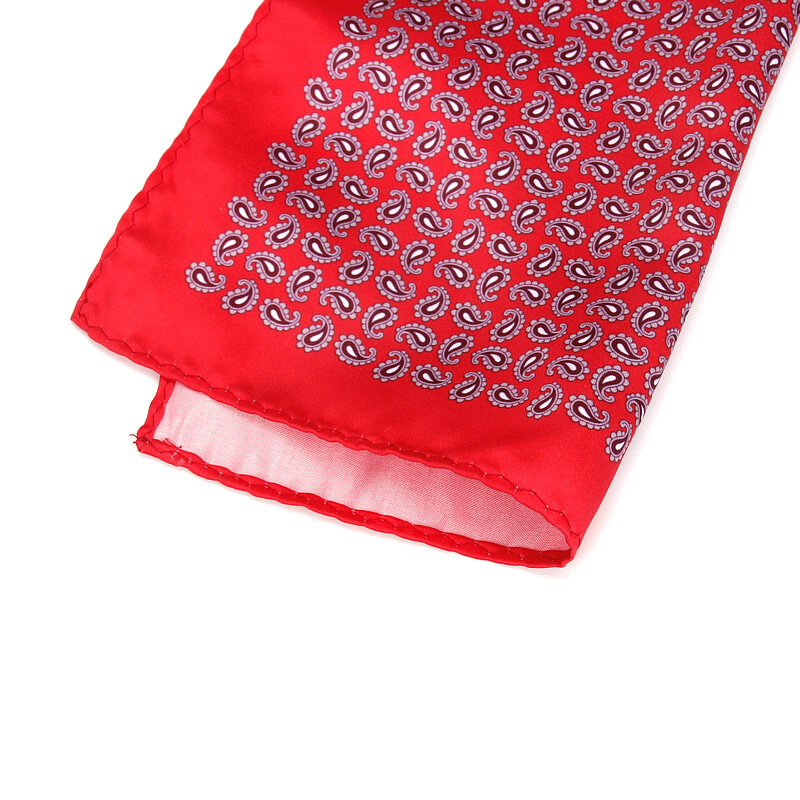 Мужской винтажный Карманный носовой платок с принтом пейсли из полиэстера и шелка