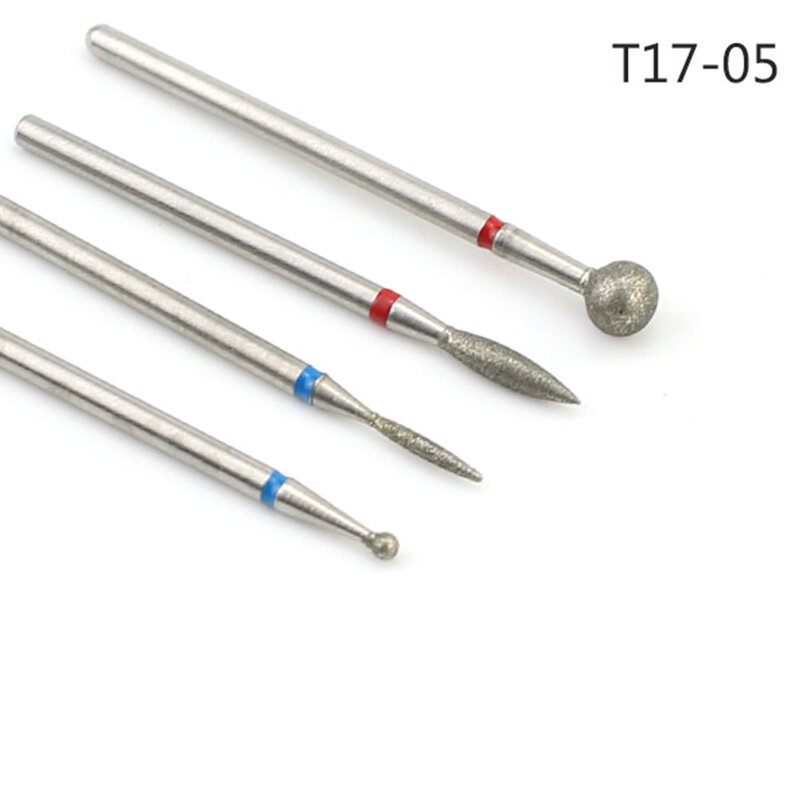 4pcs Nail Drill Set Professional Electric Milling Cutters Bit Ball Stone Metal Brush Manicure Machine Accessories Tools