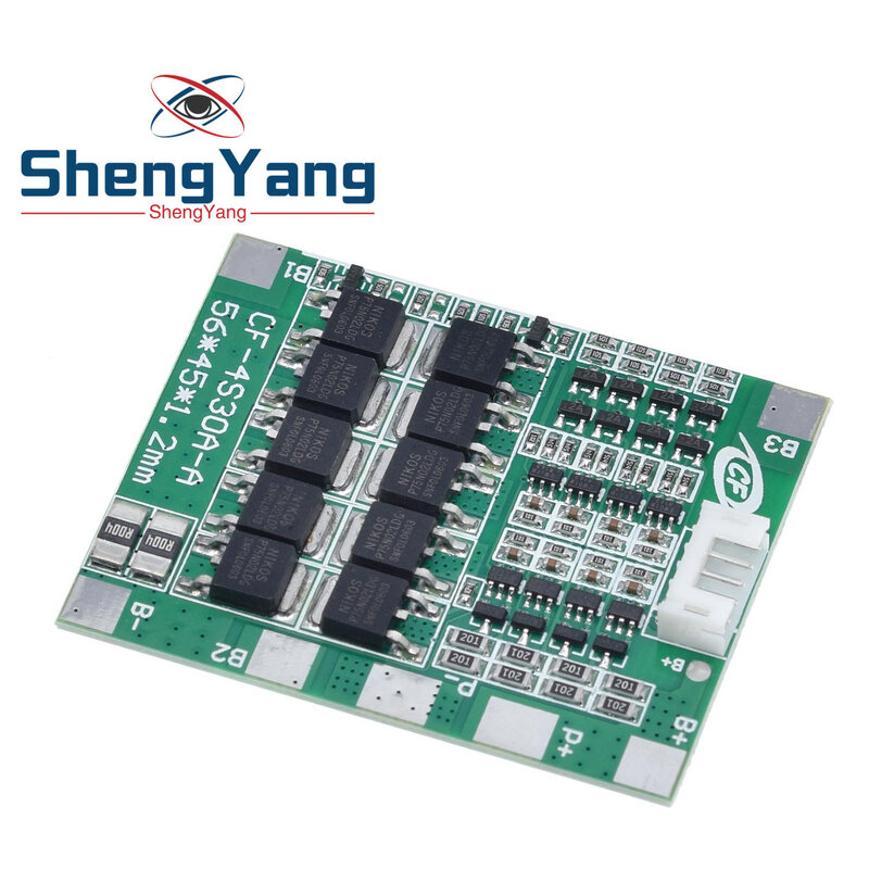 TZT New Arrival 4S 30A 14.8V Li-ion Lithium 18650 Battery BMS Packs PCB Protection Board Balance Integrated Circuits