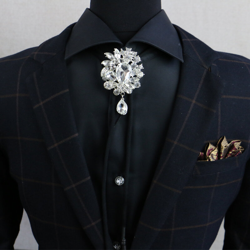 Free Shipping new MEN's male Handmade luxury Headdress shirt sweater chain necklace accessories pendant Poirot Rope stylist