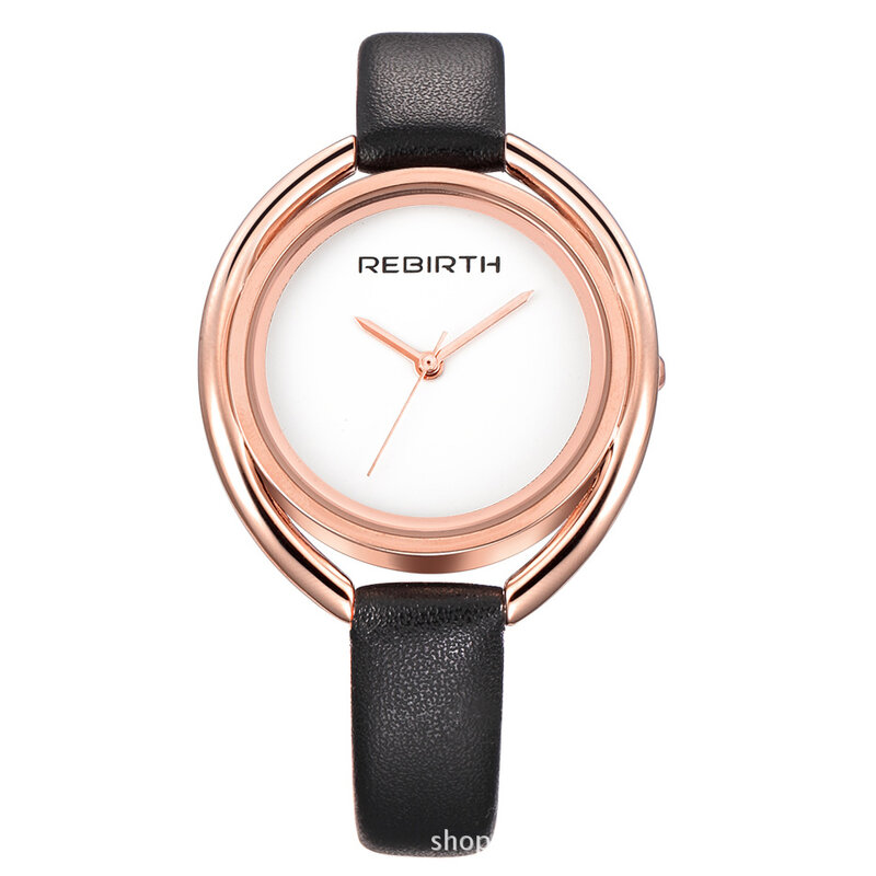 Luksusowe marki kobiety oglądać wysokiej jakości skórzane zegarki elegancki zegar na rękę Slim Band Relogio Femino 2019 moda sprzedaż