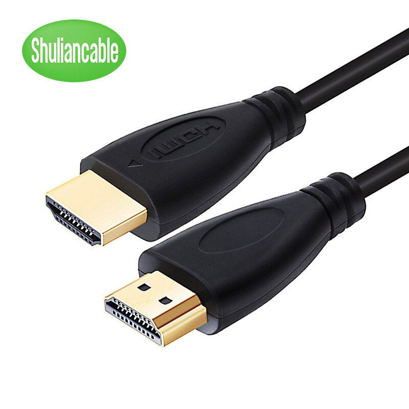 Shuliancable-Câble HDMI Mâle-Mâle, Haute Vitesse, Plaqué Or, pour TV HD, XBOX, PS3, Ordinateur, 1m, 1.5m, 2m, 3m, 5m