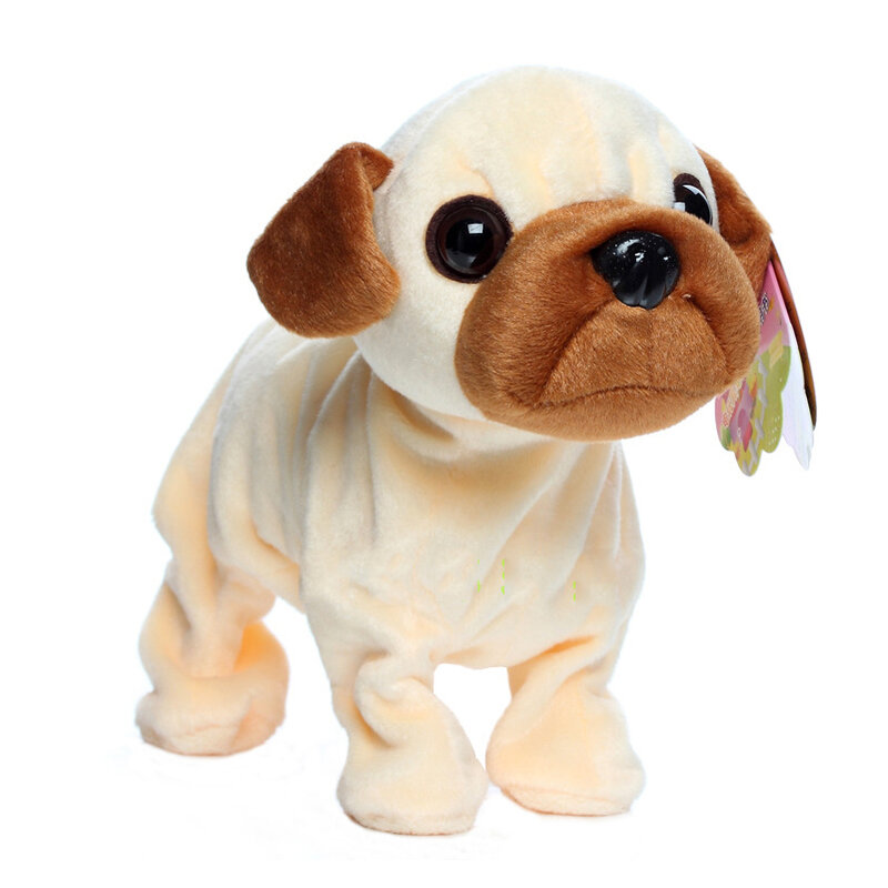 สัตว์เลี้ยงอิเล็กทรอนิกส์เสียงหุ่นยนต์สุนัข Bark Stand Walk น่ารัก Interactive ของเล่นสุนัขอิเล็กทรอนิกส์ Husky Pekingese ของเล่นสำหรับเด็ก