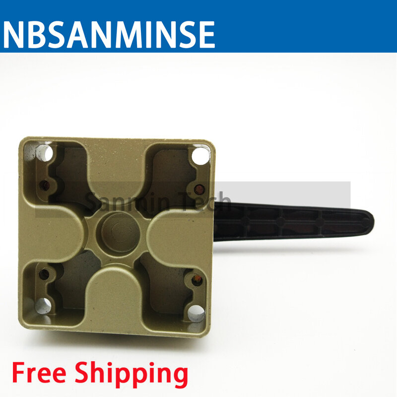 Nbsanminse-válvula de comutação manual 1/8, 1/4, hv2, hv3, hv4, mecânico, de alumínio, válvula de desenho, pneumática