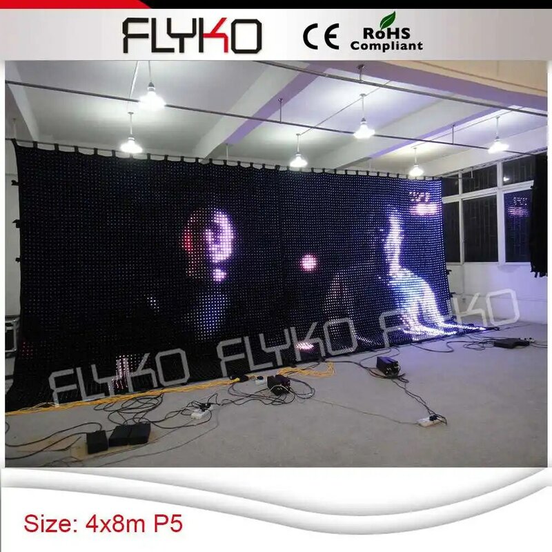 Free shipping new year high definition P5CM 12800pcs lamps led lamps curtain