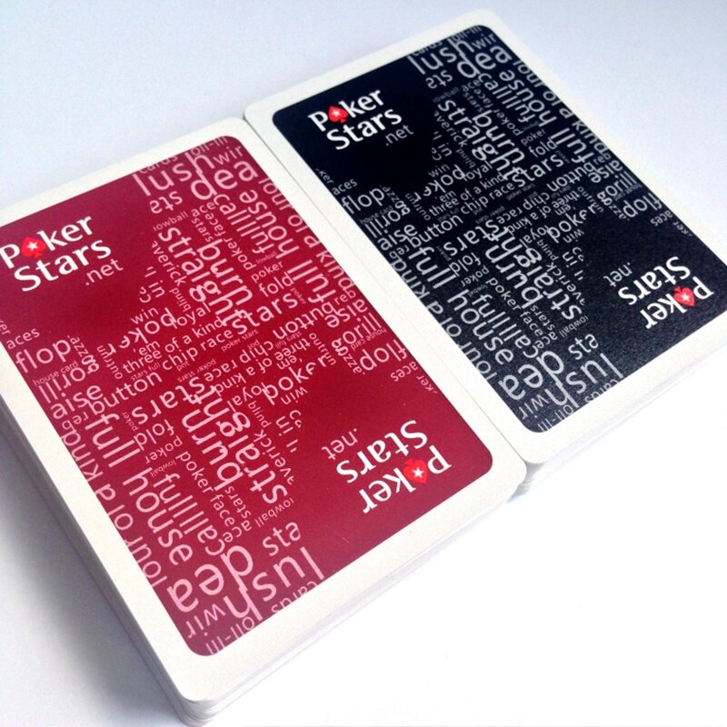 CALDO Rosso e Nero IN PVC di Colore poker per Scelto e di Plastica carte da gioco poker stelle 2.48*3.46 pollici Baccarat giochi di Poker Yernea
